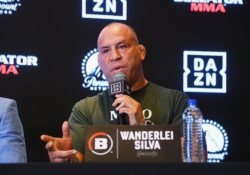Wanderlei Silva dalam konferensi pers pra-pertarungan untuk MMA
