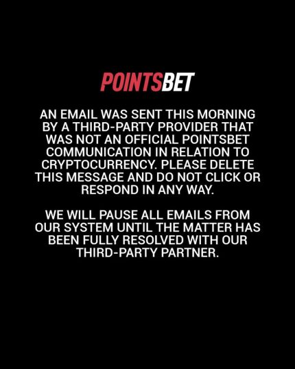 PointsBet phising