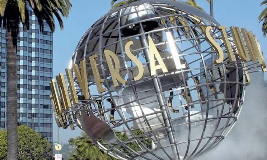 The globe for Universal Studios