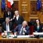 A session of the French Senate, with Gérard Larcher in the center
