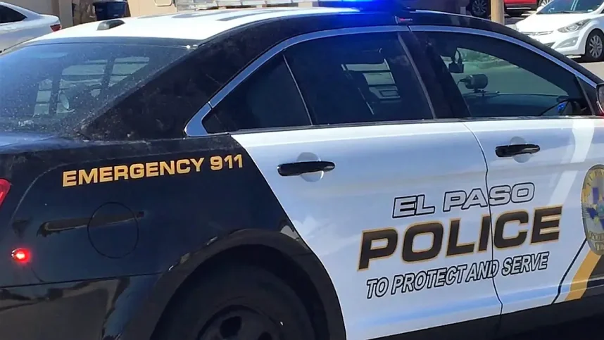 An El Paso police car on duty
