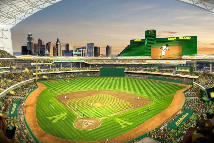 Sân bóng chày Oakland A MLB ở Las Vegas