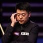 Chinese snooker player Liang Wenbo during a match with Neil Robertson of Australia