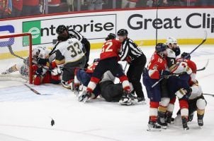 Panthers Golden Knights fight