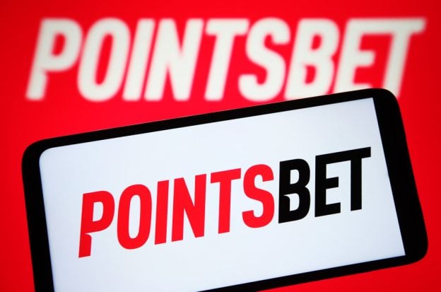 In this photo illustration, PointsBet logo is seen on a