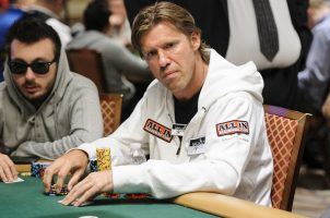 Poker player Layne Flack during a game