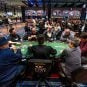 Poker players participate in a WSOP tournament
