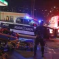 Police and emergency personnel respond to a crime scene in Tijuana, Mexico