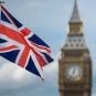 The British flag flies in front of Big Ben