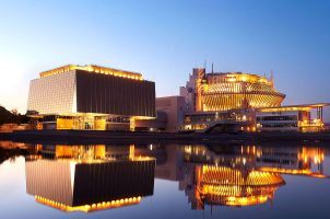 The Casino de Montreal at dusk