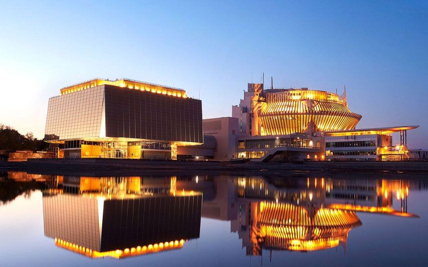 The Casino de Montreal at dusk