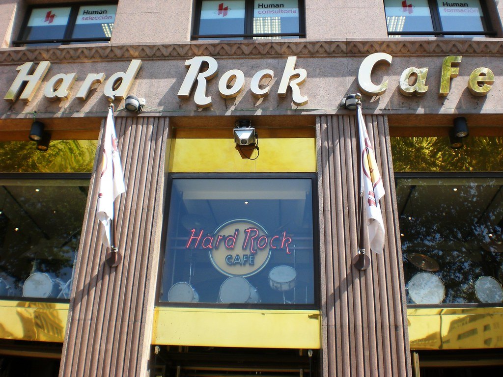The Hard Rock Cafe in Barcelona, Spain