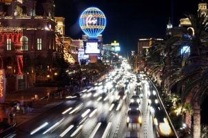 Nevada gaming revenue Las Vegas Strip