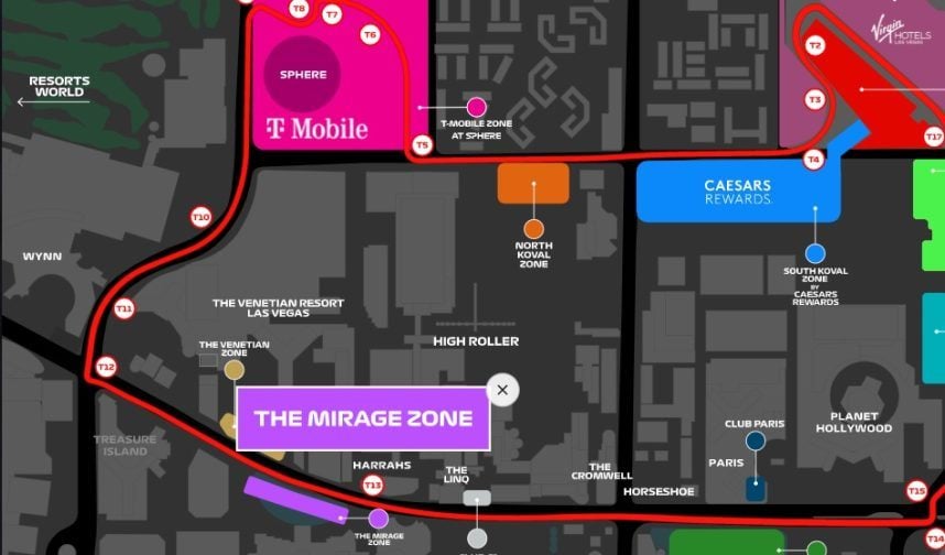 Mirage Zone Tickets Now On Sale for F1 Las Vegas Grand Prix 3 mirage zone