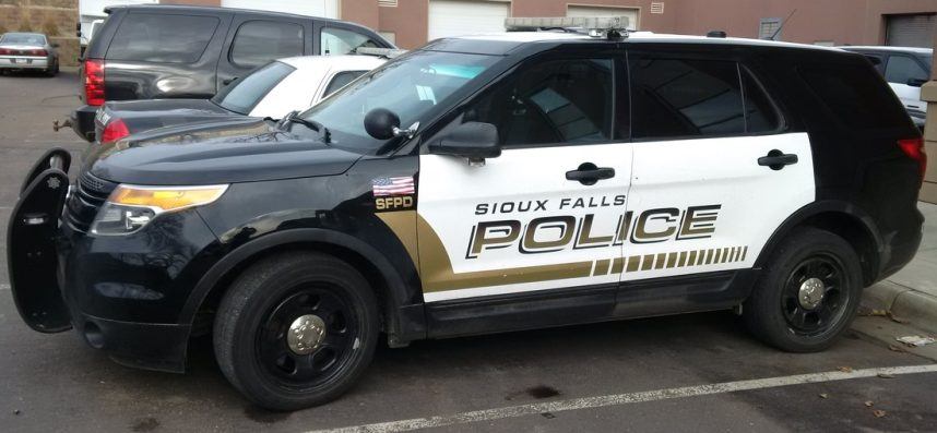 A Sioux Falls police SUV