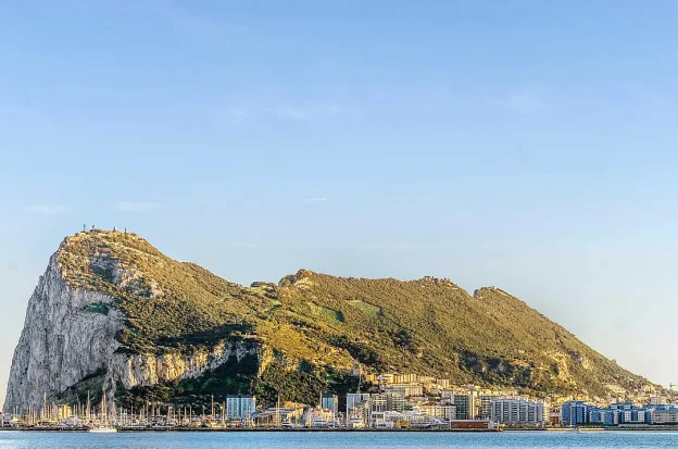 A view of Gibraltar from the ocean