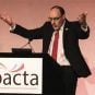 Bacta CEO John White giving a presentation