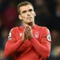 Harry Toffolo on the soccer field for Nottingham Forest during a game