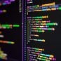 Software code on a computer screen