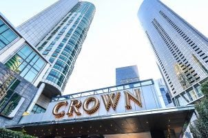 The Crown Melbourne casino in Melbourne, Australia