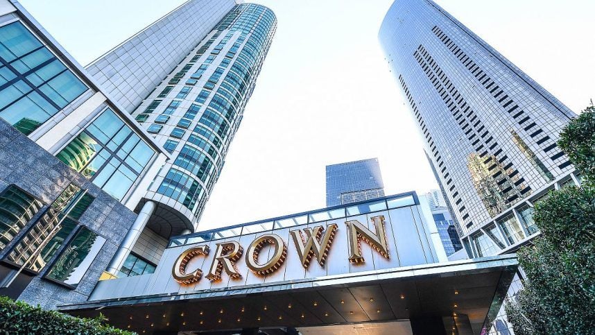 The Crown Melbourne casino in Melbourne, Australia
