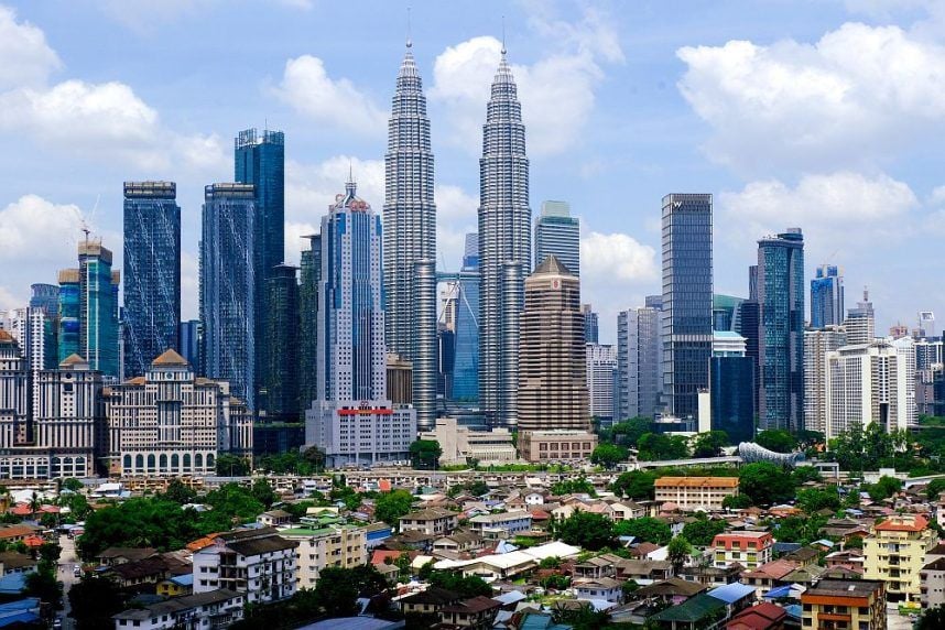 The Petrona Towers in Kuala Lumpur, Malaysia