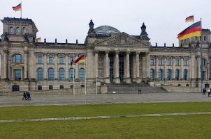 The Reichstag building in Berlin, home to the country's Parliament