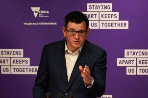 Victoria, Australia Premier Dan Andrews in a press conference