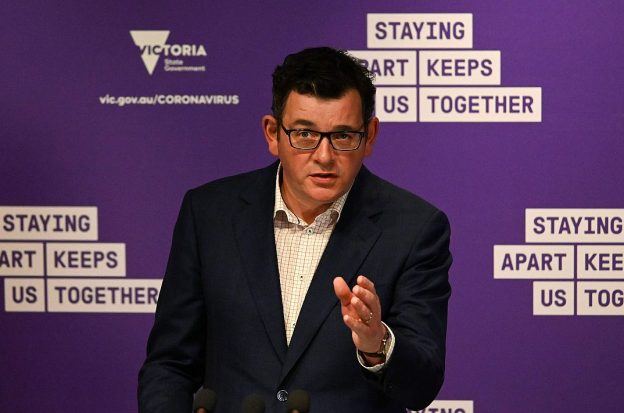 Victoria, Australia Premier Dan Andrews in a press conference