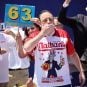 Joey Chestnut hot dog eating contest