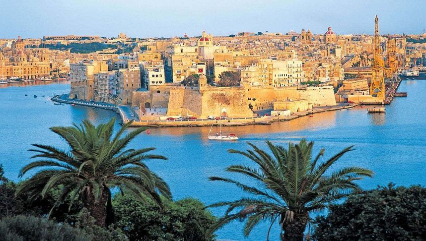 A view of Malta and Grand Harbour