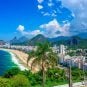 A view of Rio de Janeiro, Brazil, from the air