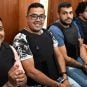 Members of the Los Monos gang in Rosario, Argentina in a court room.