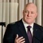 New Zealand National Party leader Christopher Luxon in a press conference