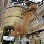 One of the crystal dragons hanging in the lobby of the Imperial Palace casino in Saipan