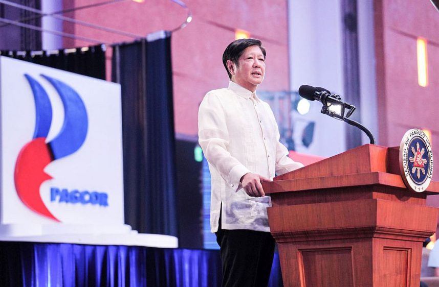 Philippine President Bongbong Marcos in a public address