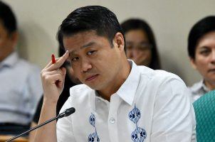 Senator Sherwin Gatchalian participating in a Senate hearing.