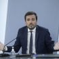 Spanish Minister of Consumption Alberto Garzon in a press conference