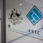 The logo of the Australian Securities and Investments Commission on one of its offices