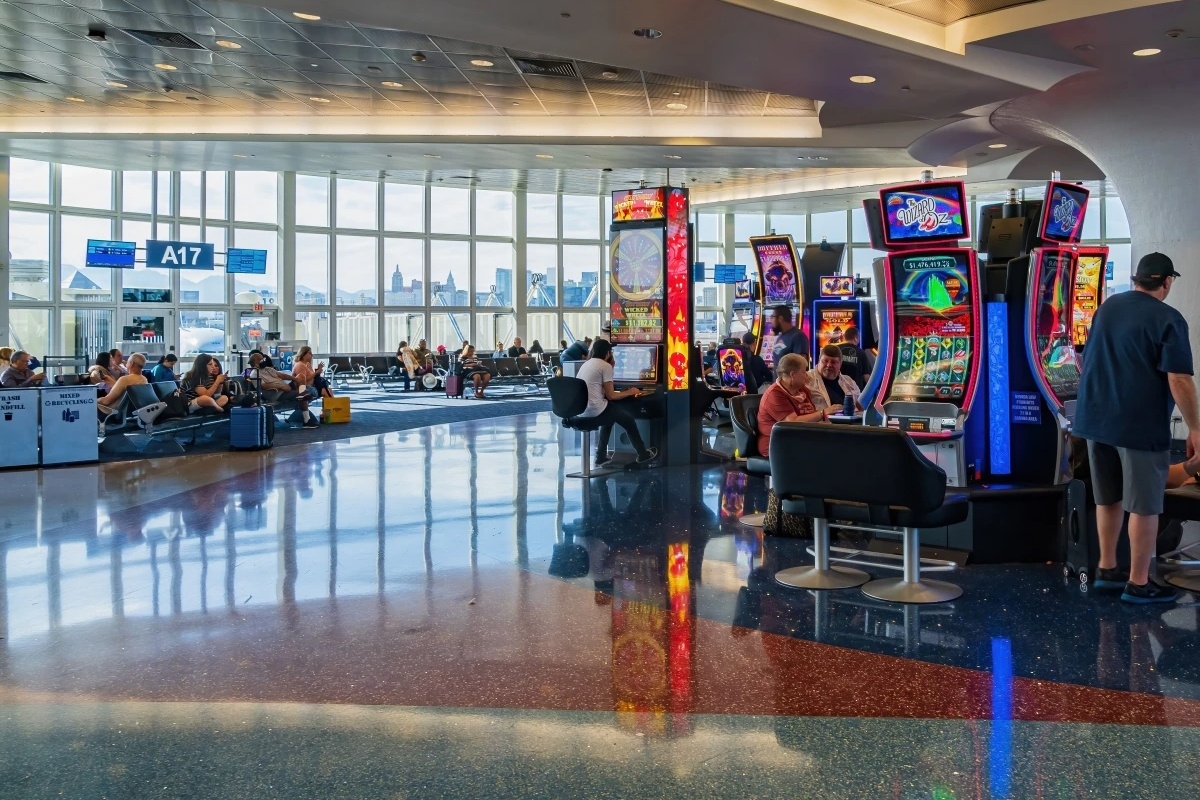 casino floor of caesars palace luxury hotel and casino Las Vegas Nevada USA  Stock Photo - Alamy