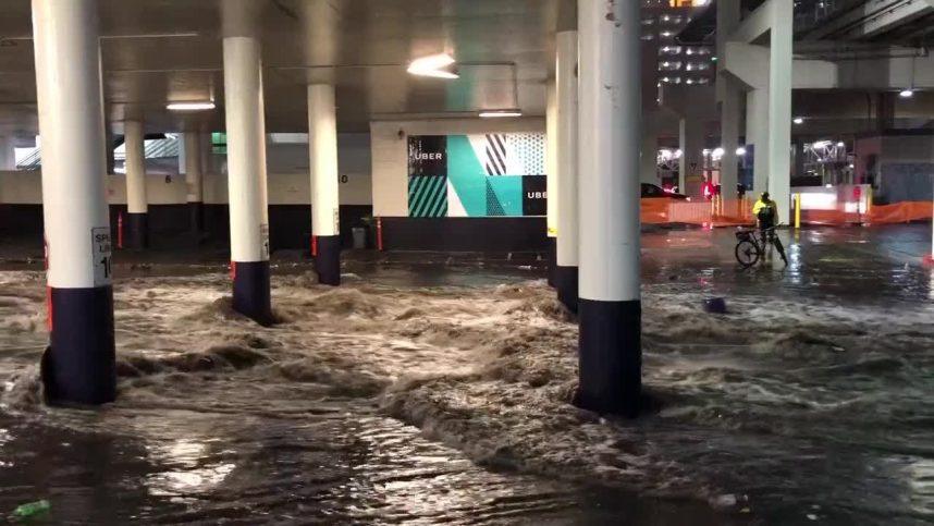 Last summer, the Linq parking garage flooded