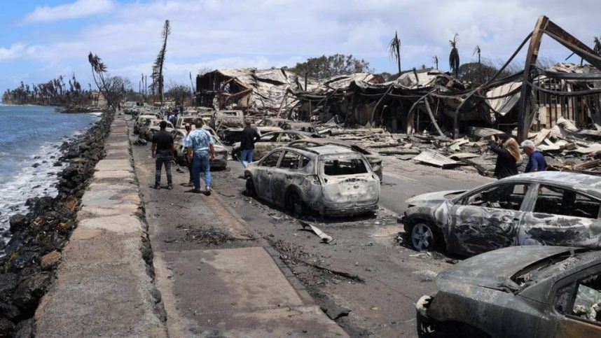 Destruction on island of Maui