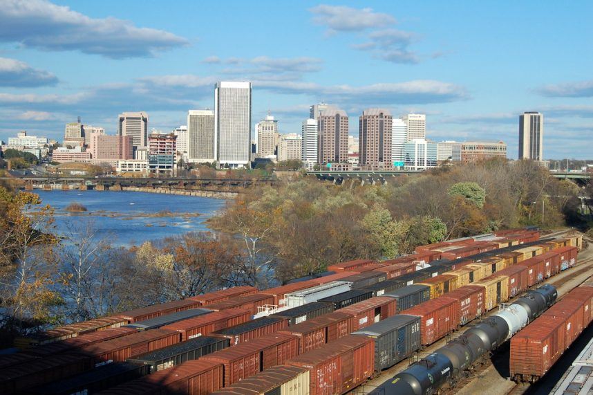 The skyline of Richmond, Va. 