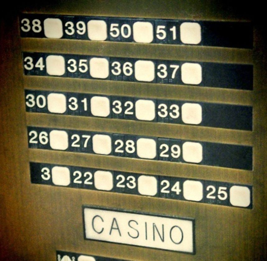 Rio elevator panel, Las Vegas