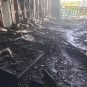 A hotel room at the Ramada Princess in Guyana following a fire