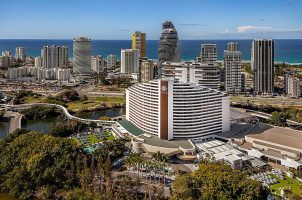 An aerial view of the Star Gold Coast in Queensland, Australia