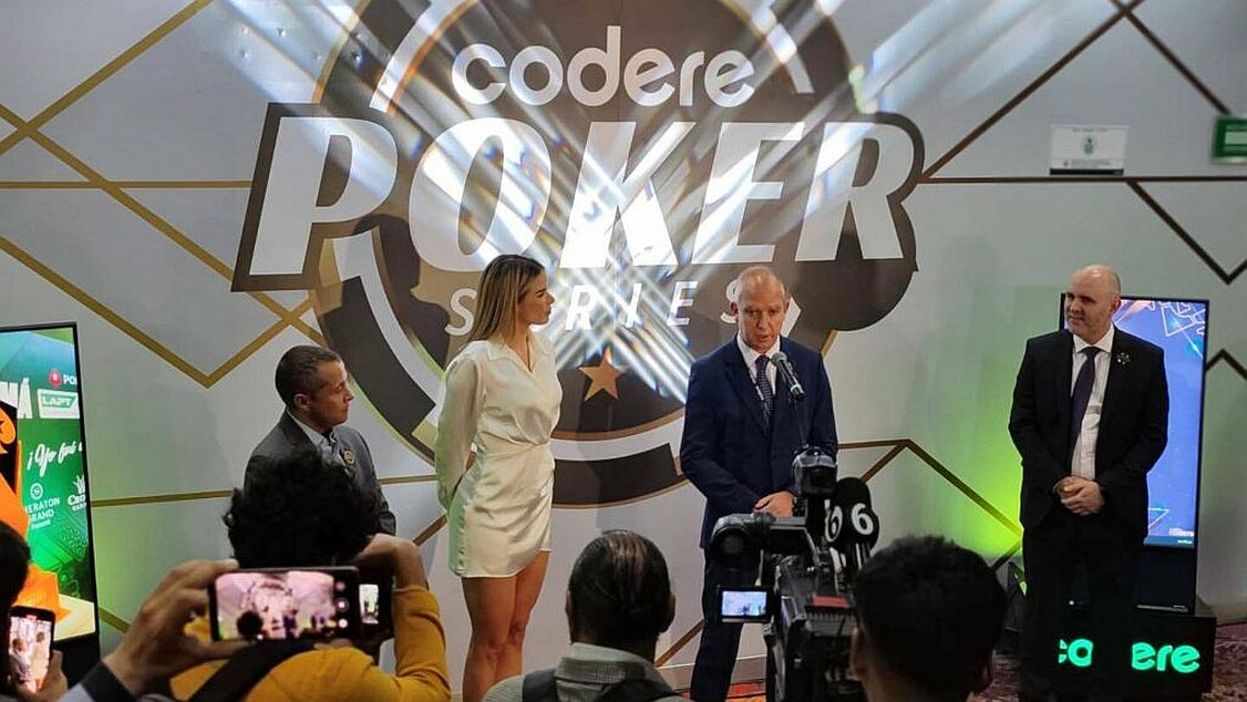 Codere representatives introduce the company's new poker room in Mexico