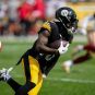 Pittsburgh Steelers wide receiver Diontae Johnson, seen here with a reception against the San Francisco 49ers in Week 1 at Heinz Field, could miss several weeks with a hamstring injury. (Image: Getty)
