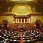 French Senators participate in a legislative session