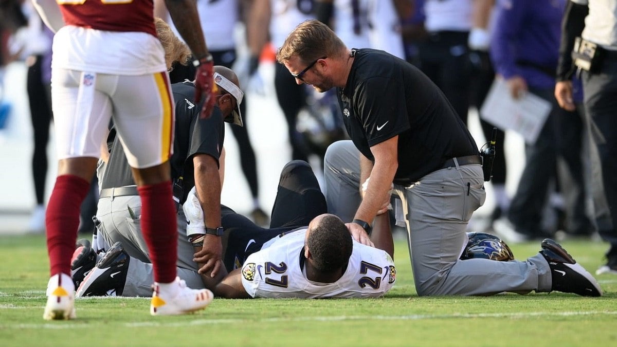 Baltimore Ravens RB JK Dobbins Out with SeasonEnding Injury